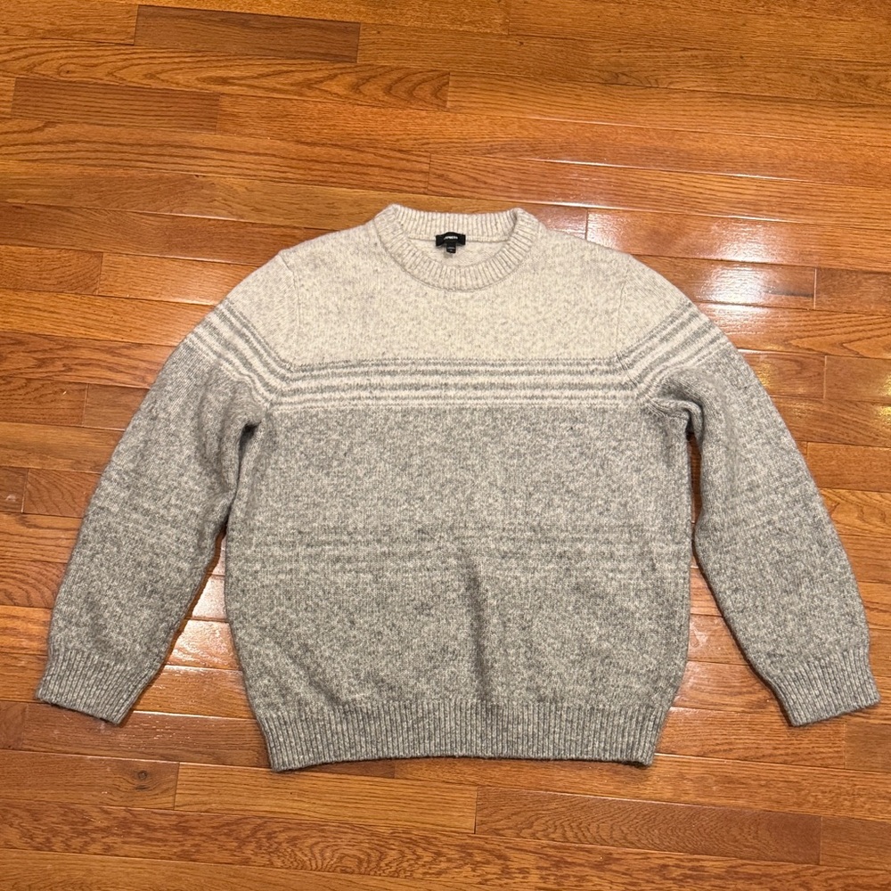 Express Light Gray Crewneck Sweater- Conscious Edit